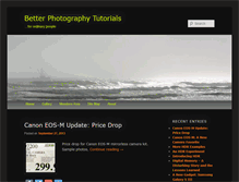 Tablet Screenshot of betterphotographytutorials.com